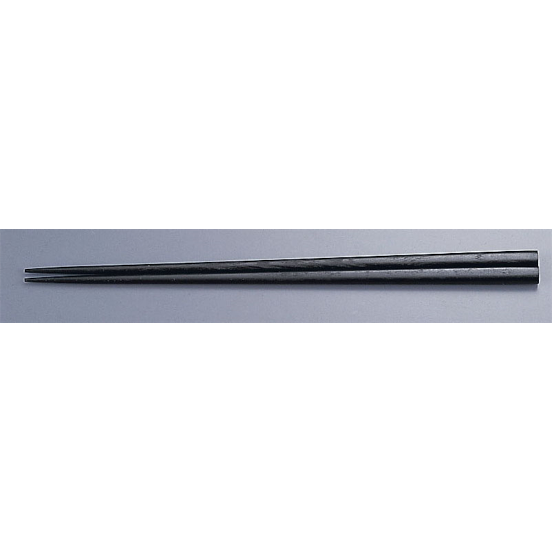 木箸　京華木　チャンプ　細箸（50膳入） 23.5cm（黒） 1箱（ご注文単位1箱）【直送品】