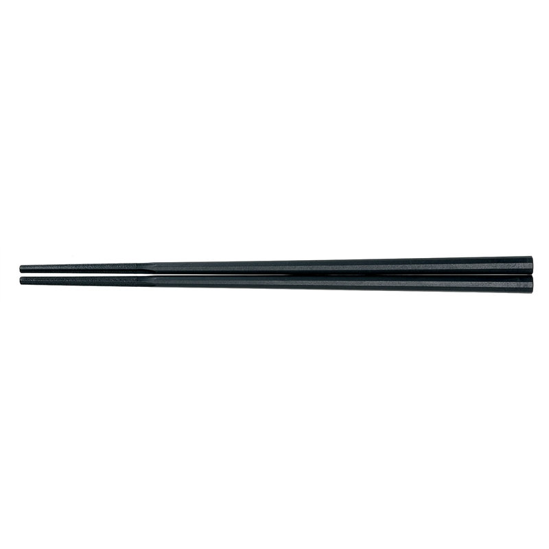10角ぐる麺箸 21cm　黒　GM-4002 1袋（ご注文単位1袋）【直送品】