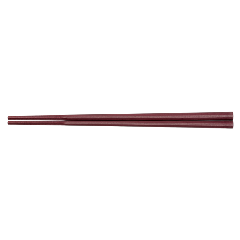 10角ぐる麺箸 23cm　朱　GM-4016 1袋（ご注文単位1袋）【直送品】