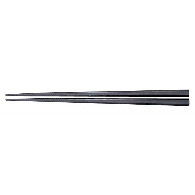 ダブルエンボスばし（食事用） PM-334　19cmブラック 1個（ご注文単位1個）【直送品】