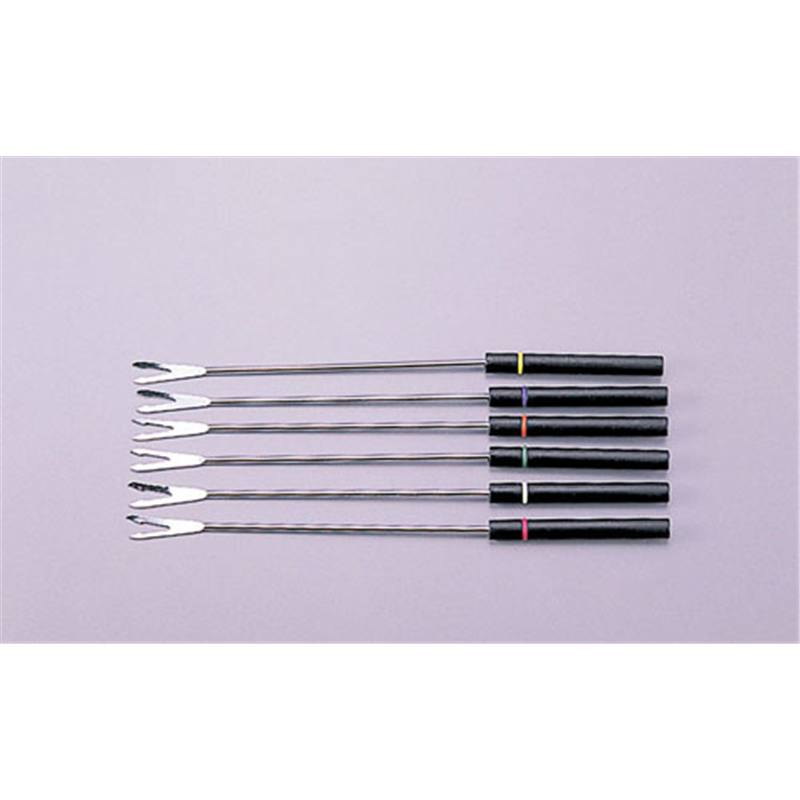 ヌーベルプラ黒柄フォンデュフォークセット (6pcs) 1箱(ご注文単位1箱)【直送品】