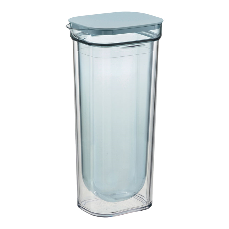 ダブルウォールカラフェ 1L ブルー 1袋(ご注文単位1袋)【直送品】