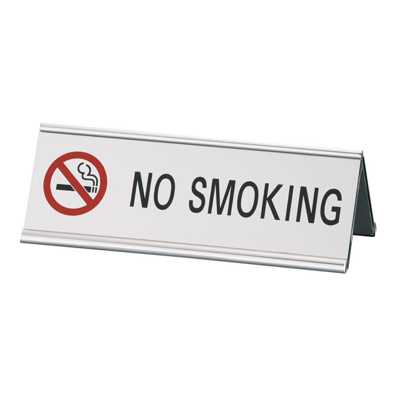 えいむアルミA型両面NO SMOKING SI-3E シルバー 1個(ご注文単位1個)【直送品】