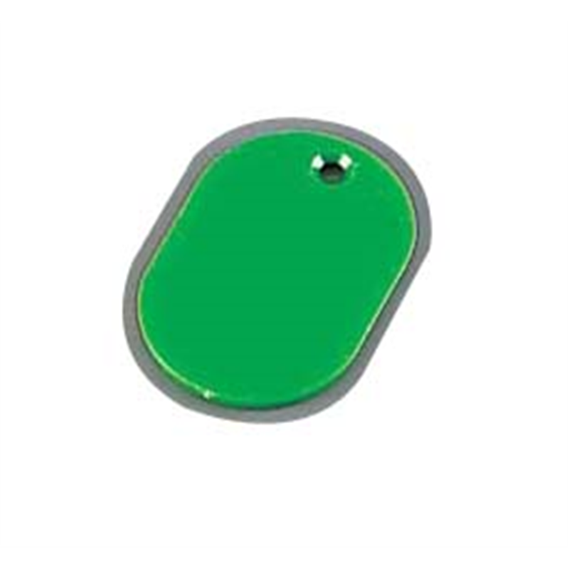 スチロール　番号札（無地） 小　グリーン（100枚入） 1個（ご注文単位1個）【直送品】