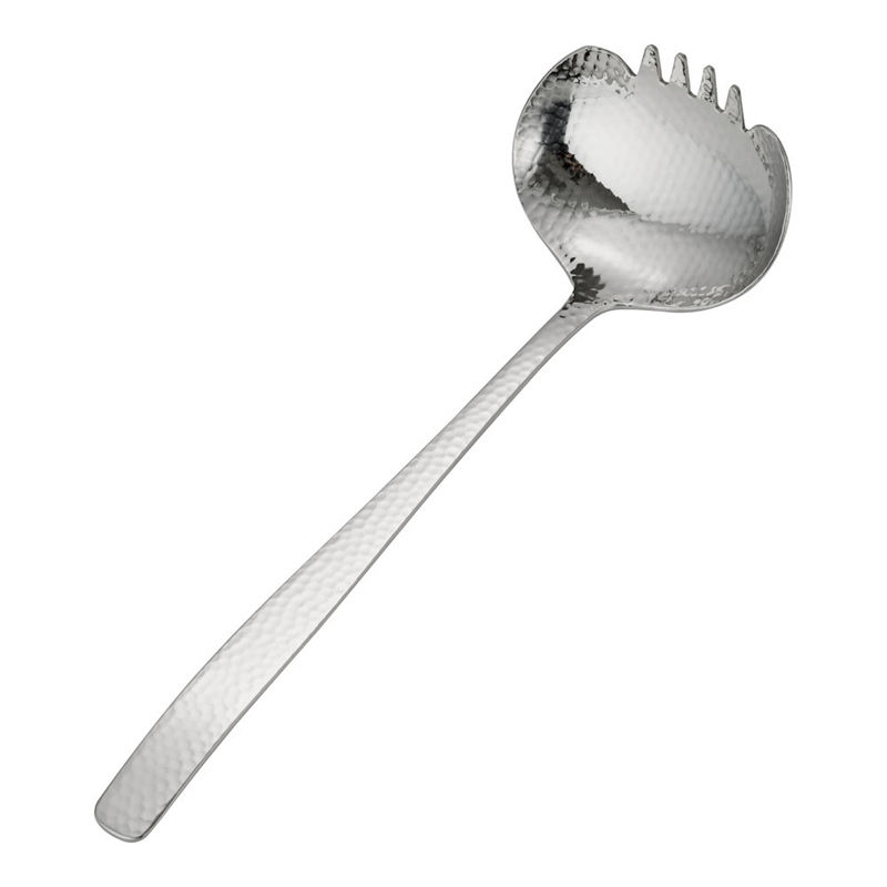 18-8食道楽 槌目櫛付お玉 1袋(ご注文単位1袋)【直送品】