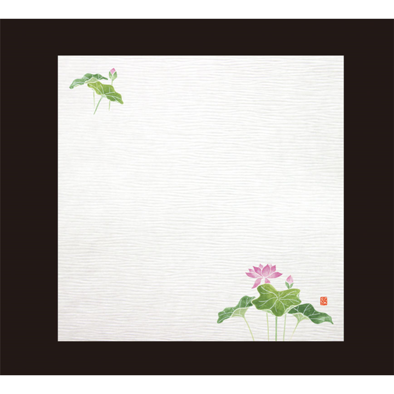 耐油しぼり懐敷 4寸(100枚入) はす TA-E02 1袋(ご注文単位1袋)【直送品】