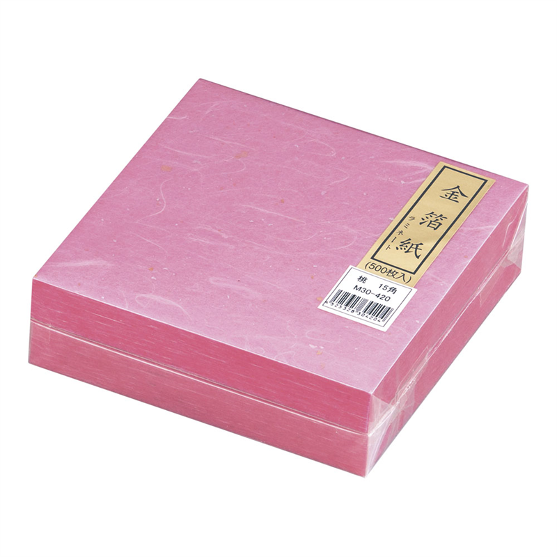金箔紙ラミネート 桃 (500枚入) M30-420 1袋(ご注文単位1袋)【直送品】