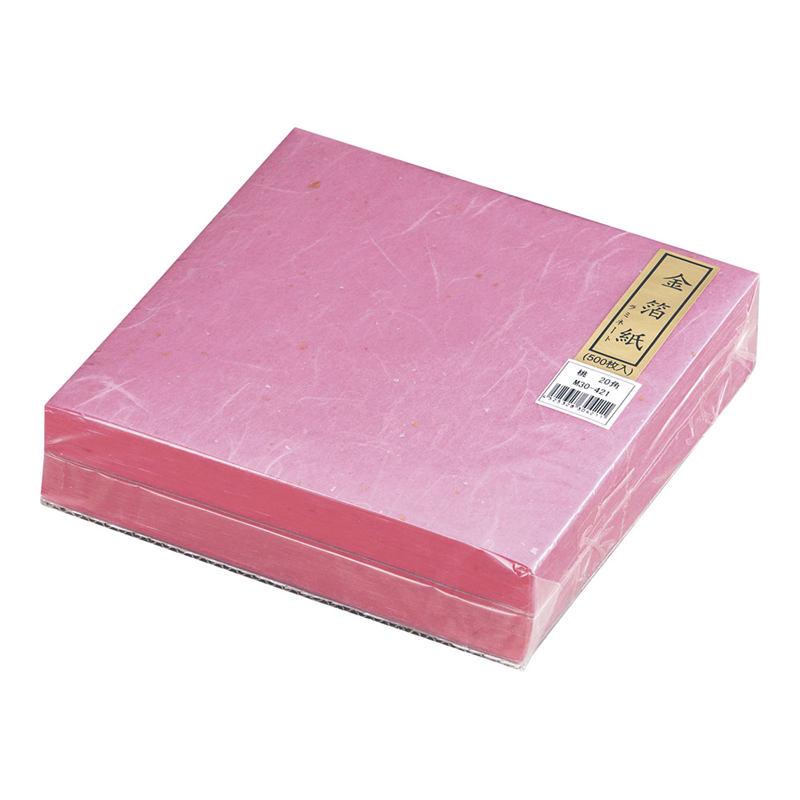 金箔紙ラミネート 桃 (500枚入) M30-421 1袋(ご注文単位1袋)【直送品】
