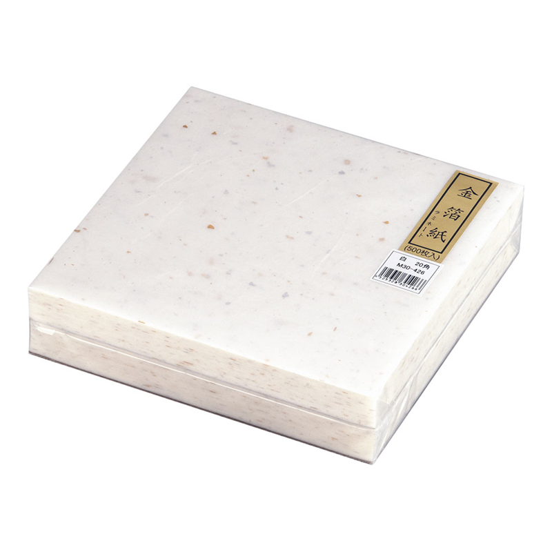 金箔紙ラミネート 白 (500枚入) M30-426 1袋(ご注文単位1袋)【直送品】