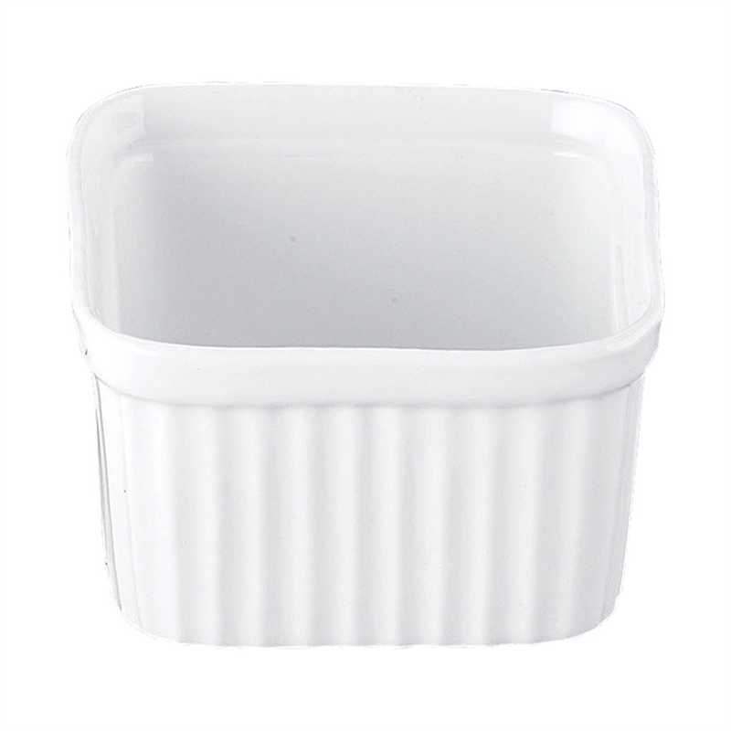 耐熱性陶器　四角スフレ M（6個入） 1箱（ご注文単位1箱）【直送品】