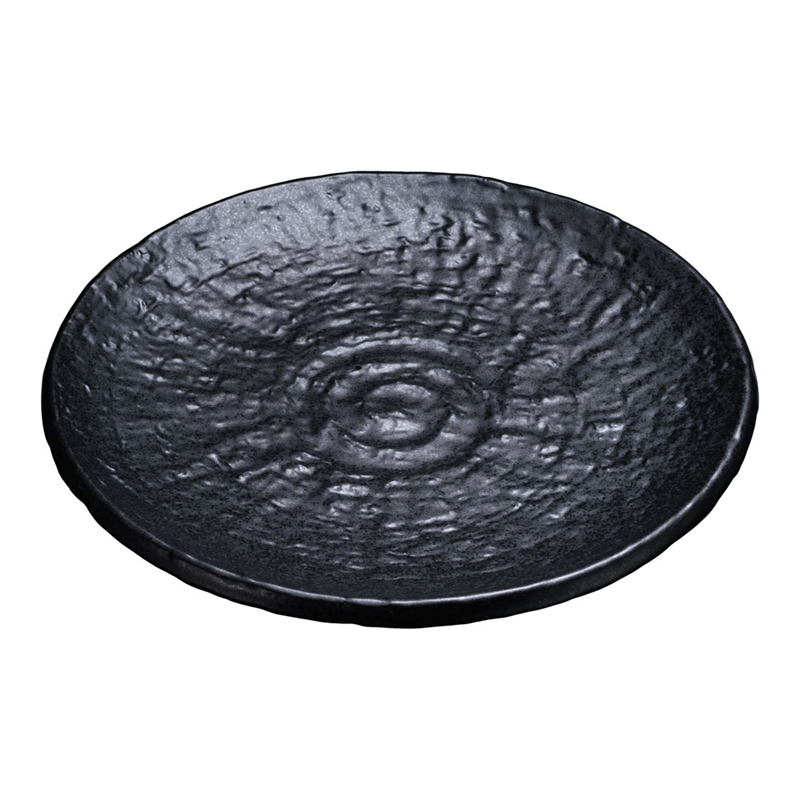 ブラックマット5.0丸皿 T03-110 1個(ご注文単位1個)【直送品】