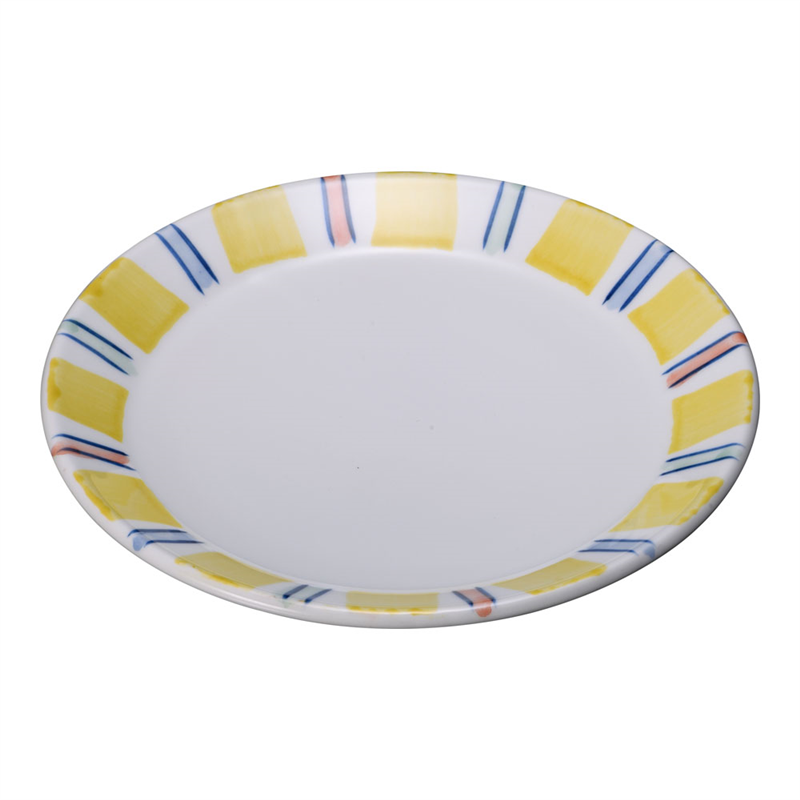 十草丸皿・黄だみ T03-118 1個(ご注文単位1個)【直送品】