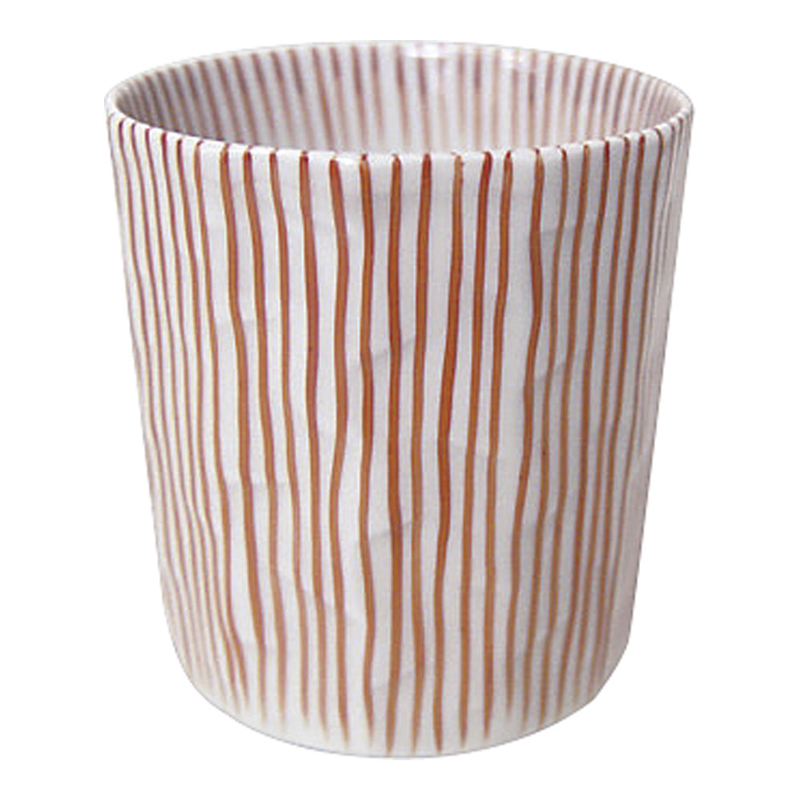 錦赤十草面取湯呑(小) 21208-411 1個(ご注文単位1個)【直送品】