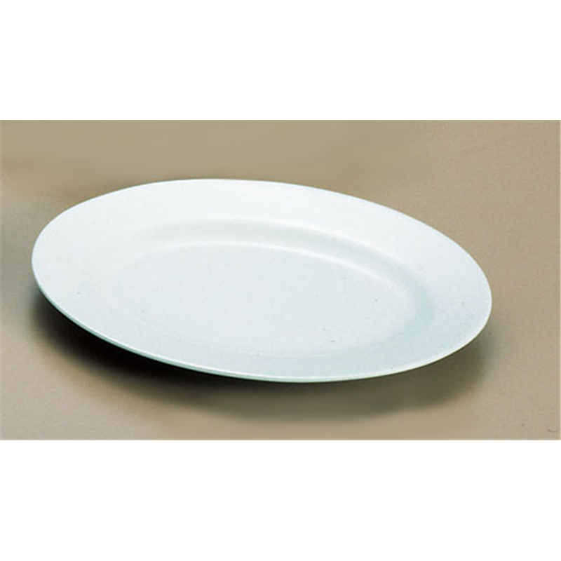 メラミン「青磁」　小判皿（リム型） CS-24　（8インチ） 1袋（ご注文単位1袋）【直送品】