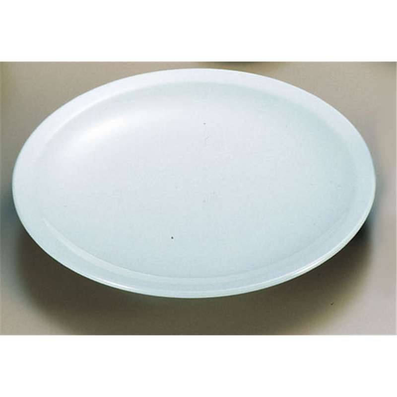 メラミン「青磁」　高台皿　CS-33 （1尺5寸） 1袋（ご注文単位1袋）【直送品】