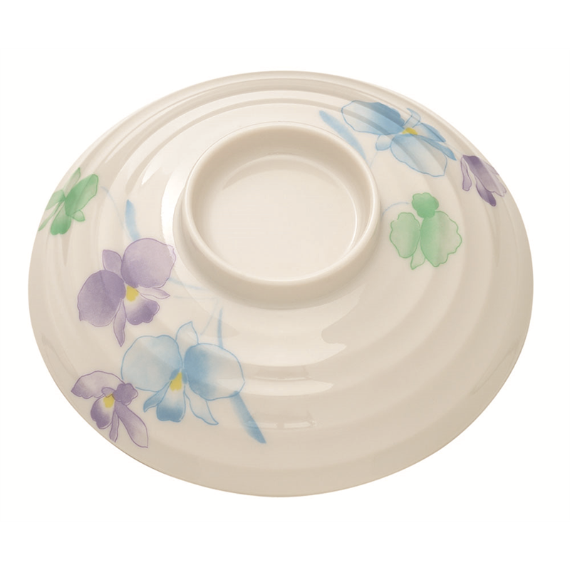 メラミン「すみれ」丼　小　蓋 VO-18B 1袋（ご注文単位1袋）【直送品】