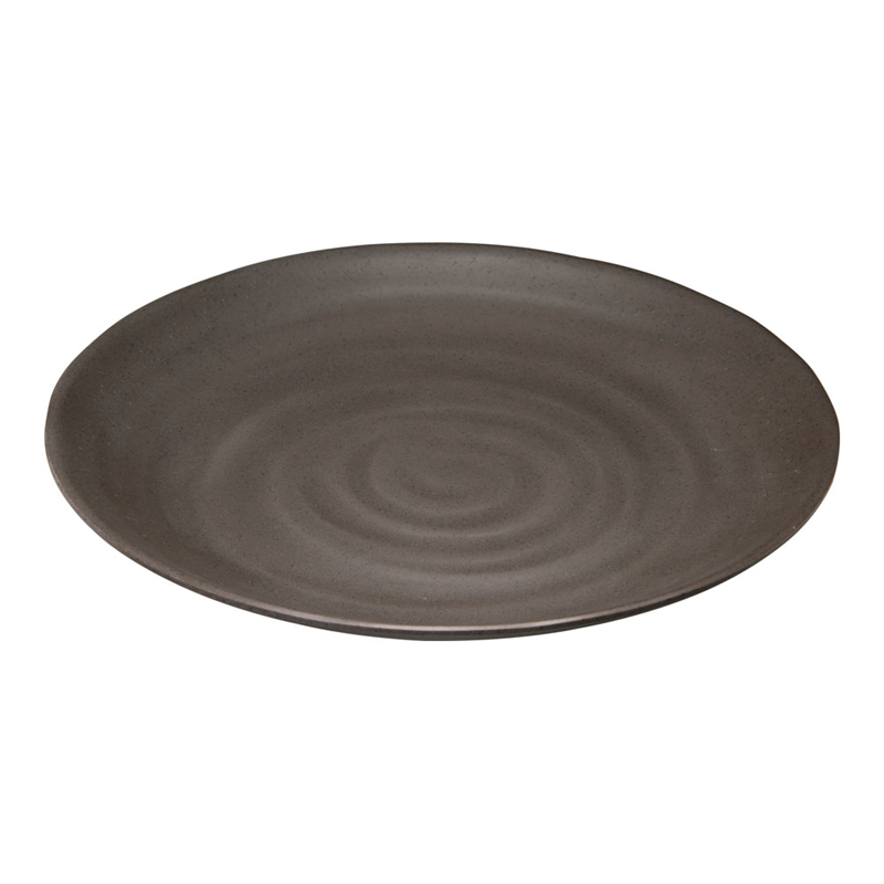 マイン　メラミンウェア　茶 丸皿φ24　M11-561 1個（ご注文単位1個）【直送品】