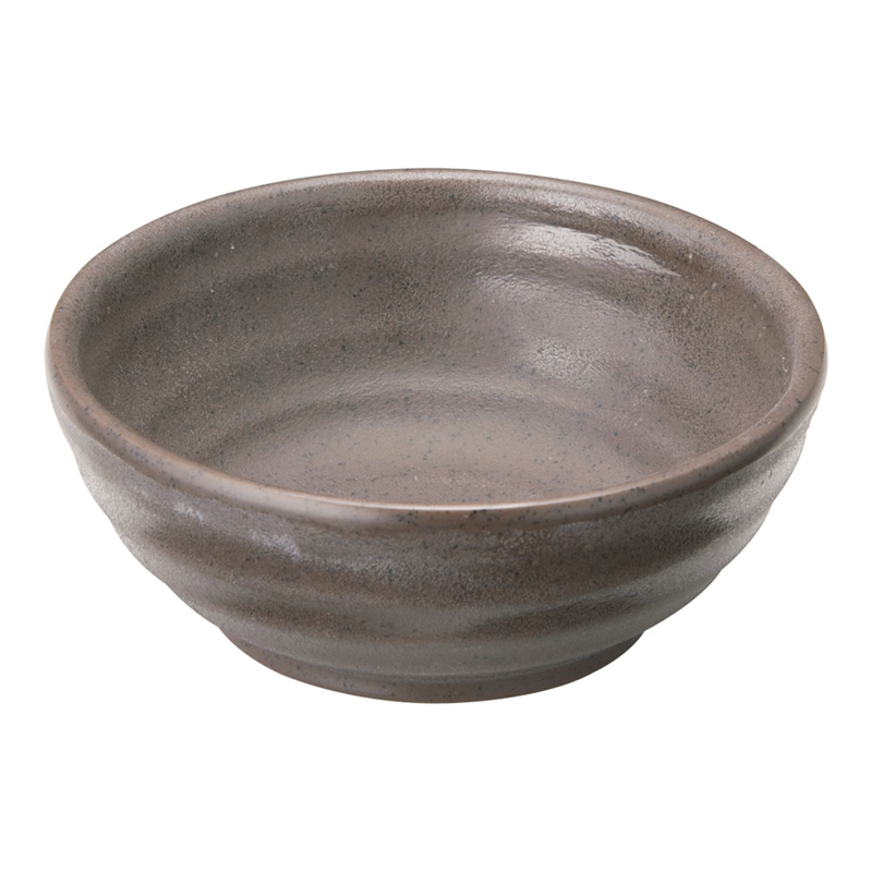 マイン メラミンウェア 茶 小鉢 大 M11-574 1個(ご注文単位1個)【直送品】