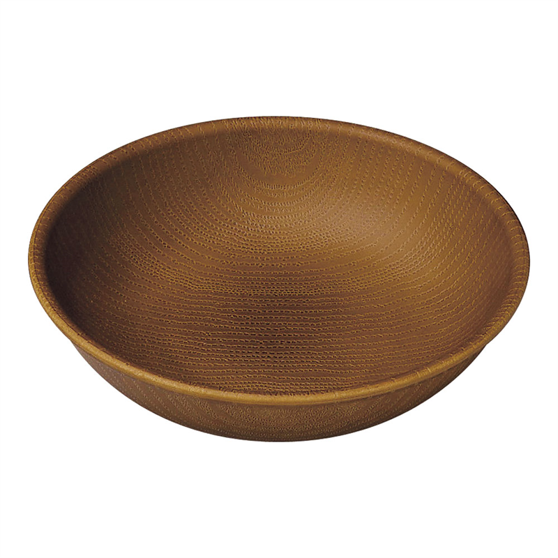 WOOD ラウンドプレート 13.5cm ブラウン 1袋(ご注文単位1袋)【直送品】