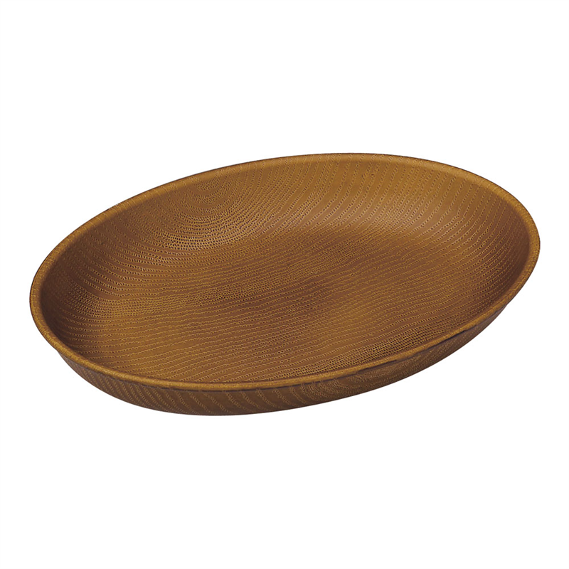 WOOD オーバル 230×170 ブラウン 1袋(ご注文単位1袋)【直送品】