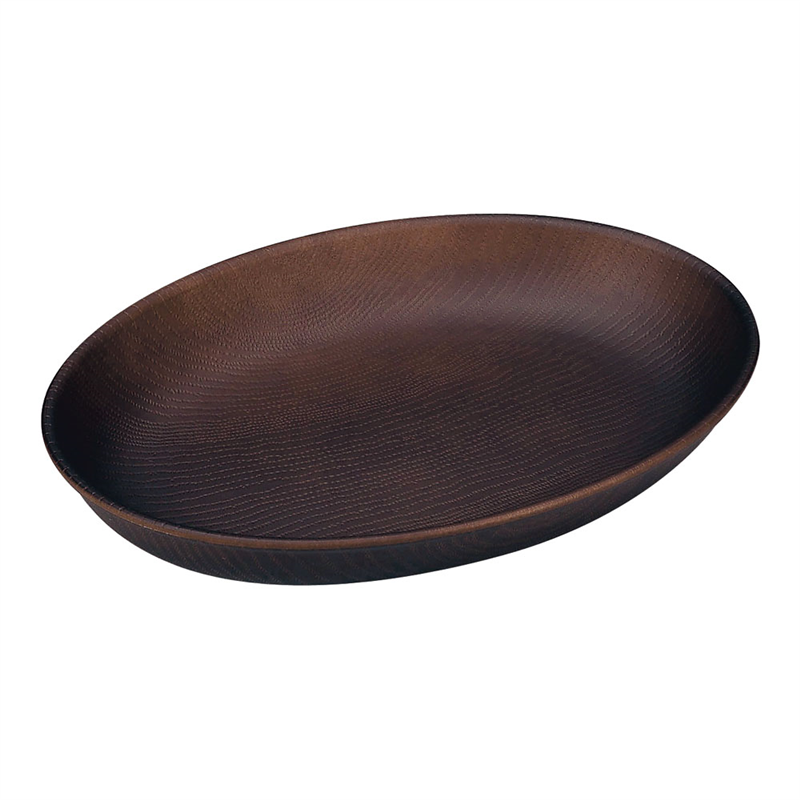 WOOD オーバル 230×170 ダークブラウン 1袋(ご注文単位1袋)【直送品】