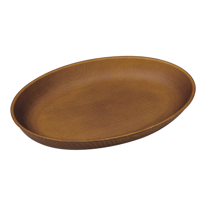 WOOD オーバル 275×200 ブラウン 1袋(ご注文単位1袋)【直送品】