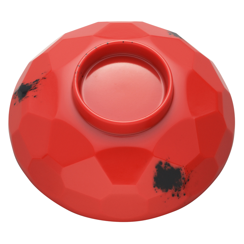 メラミン №10B 亀甲汁椀 根来 蓋 1袋(ご注文単位1袋)【直送品】