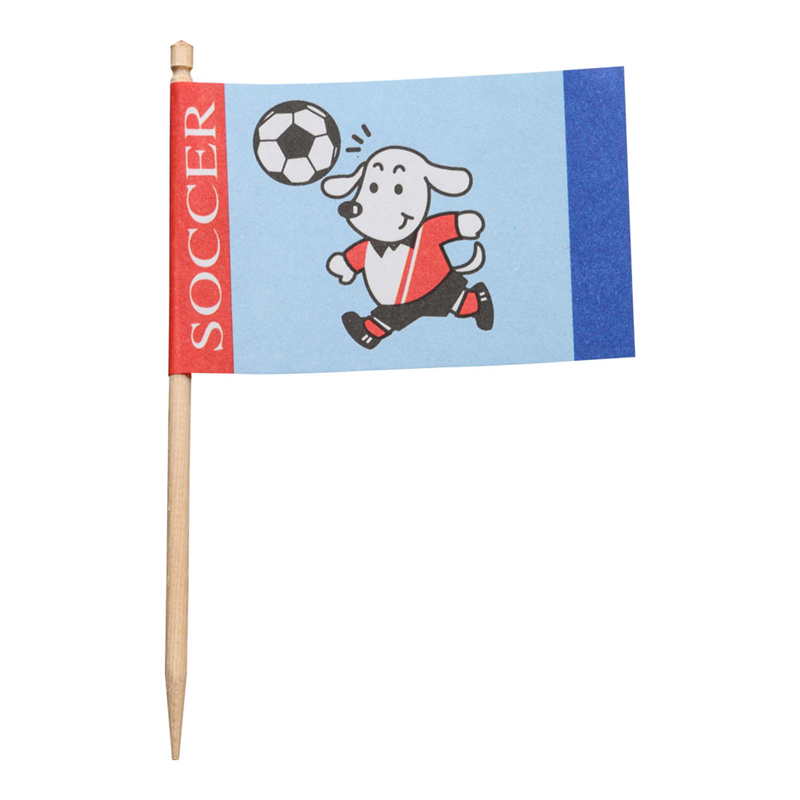 ランチ旗 サッカー(200本入) 1箱(ご注文単位1箱)【直送品】