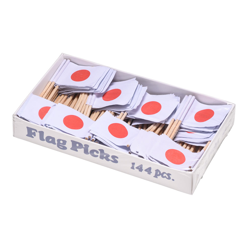 フラッグピック 日の丸国旗(144本入) 1箱(ご注文単位1箱)【直送品】