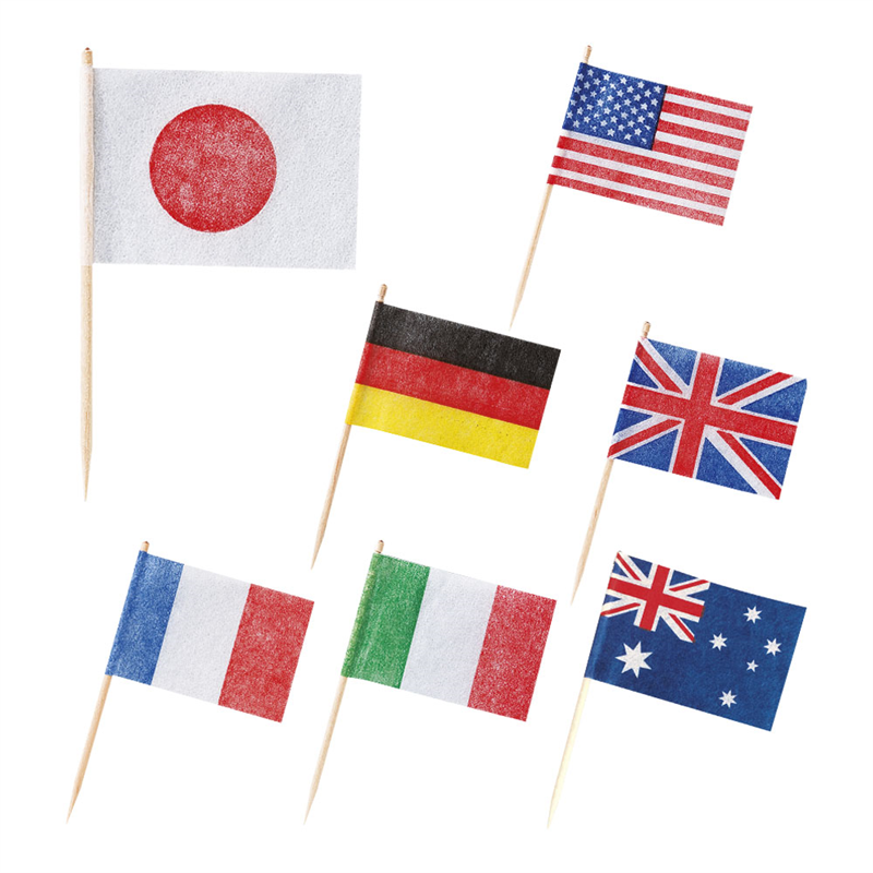 ランチ旗 万国旗(200本入) 1箱(ご注文単位1箱)【直送品】
