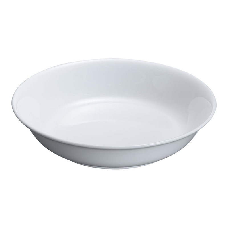 高強度磁器 ホワイト WH-024 7インチ深皿 1袋(ご注文単位1袋)【直送品】