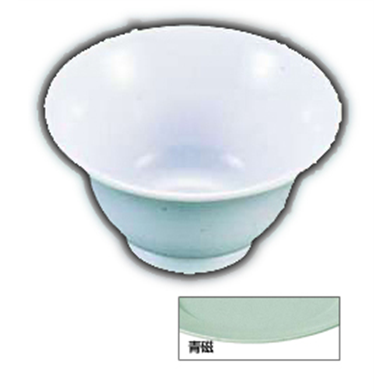 メラミン　湯呑　新型羽反り　№20 青磁 1袋（ご注文単位1袋）【直送品】