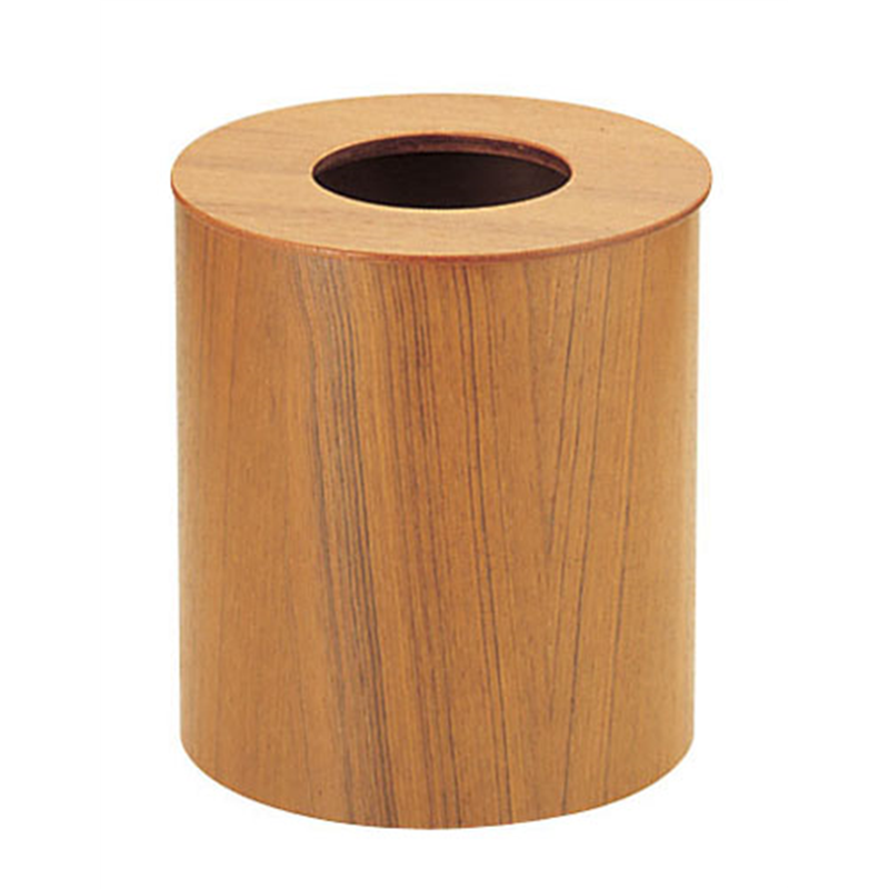 木製ルーム用ゴミ入れ　蓋付（チーク） 951　中 1箱（ご注文単位1箱）【直送品】