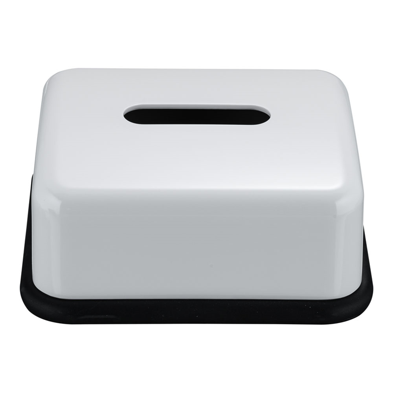 メラミン ハーフティッシュボックス・黒底 HW-1405 1箱(ご注文単位1箱)【直送品】