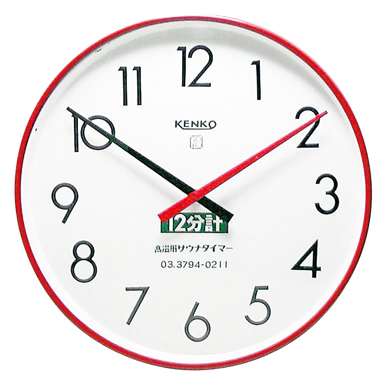サウナタイマー 12分計 KENKO 60Hz 1箱(ご注文単位1箱)【直送品】
