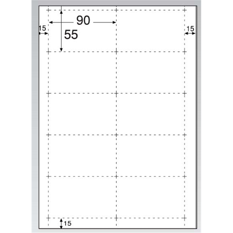 ビジネス名刺　10面　厚みしっかり BX06　100シート入 1袋（ご注文単位1袋）【直送品】