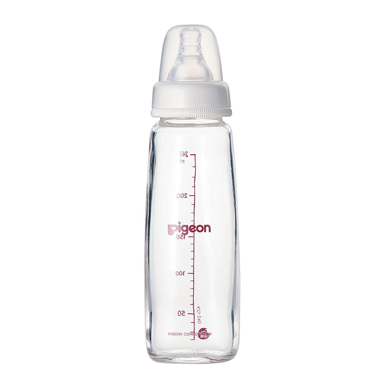 ピジョン スリムタイプ 哺乳びん 240ml(耐熱ガラス) 1個(ご注文単位1個)【直送品】
