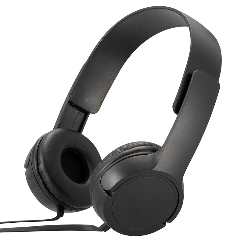 オーム電機 HP-H125N-K 03-2281 AudioCommステレオヘッドホンH125 ブラック（ご注文単位1袋）【直送品】