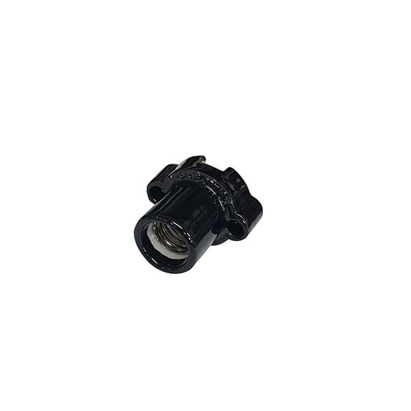 オーム電機 HS-L17ZRT-K 04-4149 磁器レセプタクル E17用 黒(ご注文単位1袋)【直送品】