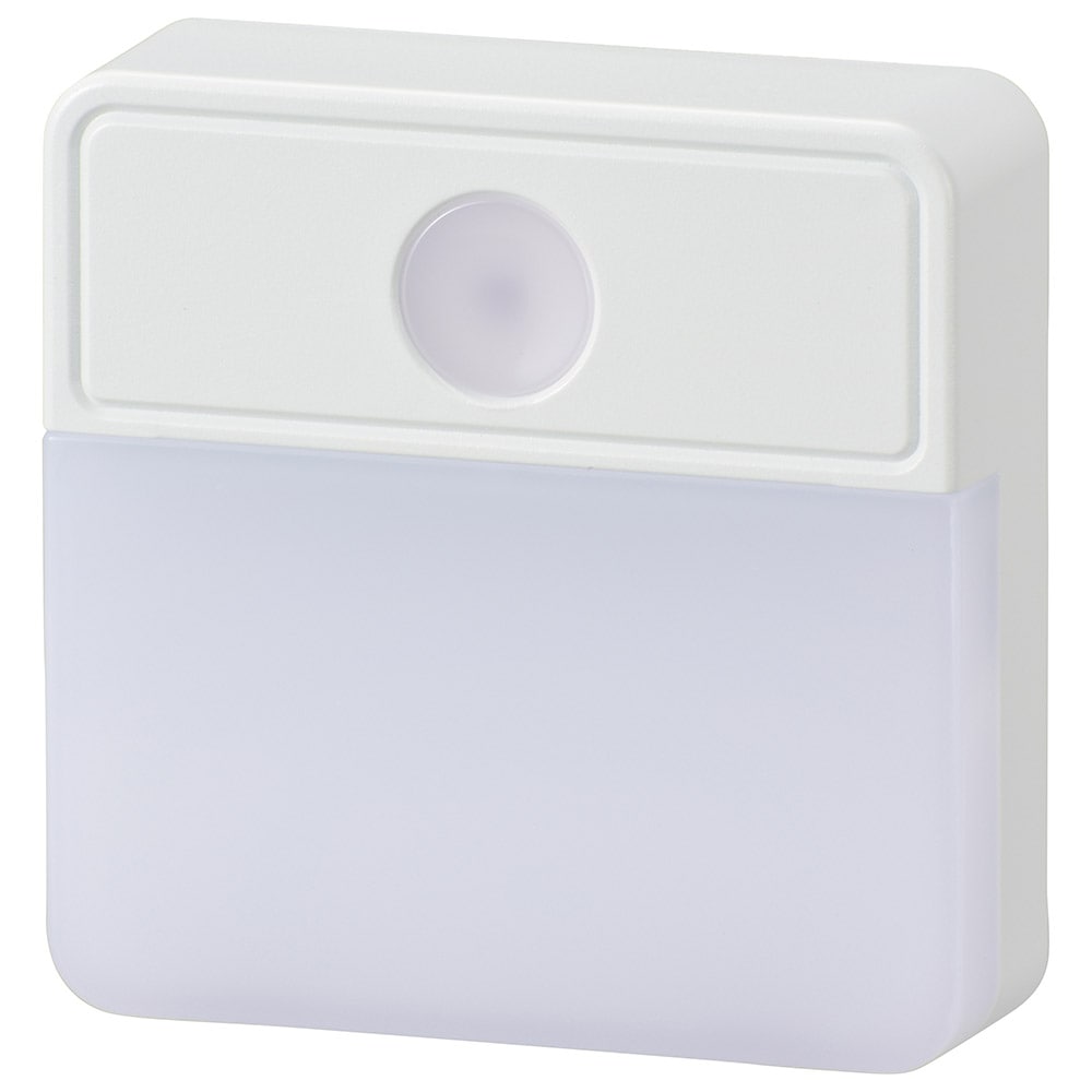 オーム電機 NIT-ALA6MSQ-WN 06-0147 LED明暗センサー式ナイトライト(ご注文単位1袋)【直送品】