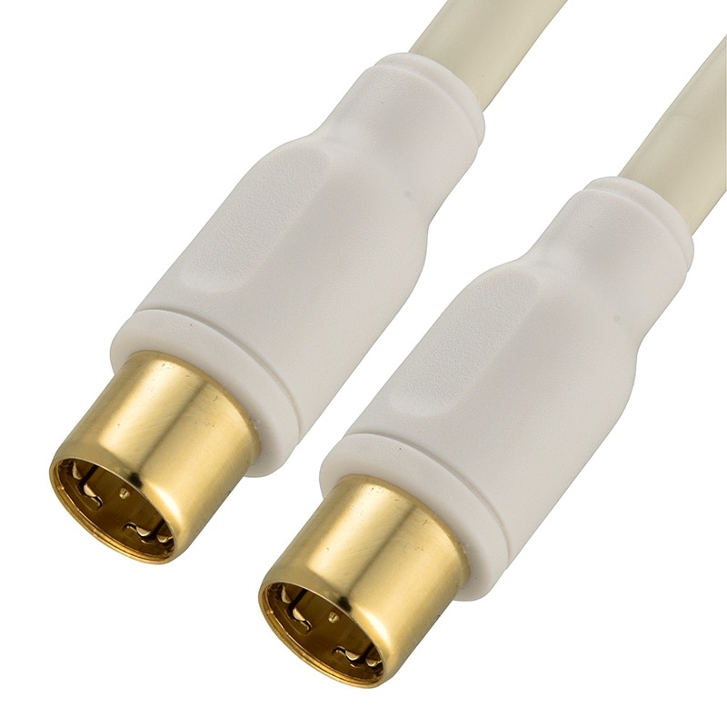 オーム電機 ANT-C7S4SS-W 06-1977 TV接続ケーブル 4K8K 4C I-I型 7m(ご注文単位1袋)【直送品】