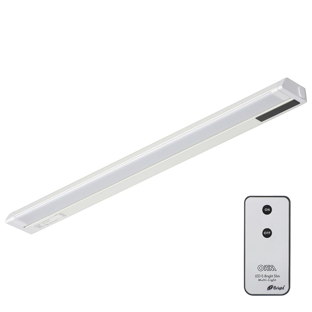 オーム電機 LT-NLES10D-HR 06-4038 LEDイーブライトスリム多目的灯リモコンタイプ 10W 558mm 昼光色(ご注文単位1袋)【直送品】