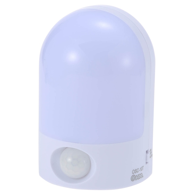 オーム電機 OSC-10T 07-1040 LEDセンサーナイトライト 人感 白色LED（ご注文単位1袋）【直送品】