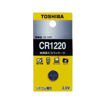 オーム電機 4904530011177 07-6249 東芝 リチウム電池 CR1220(ご注文単位1袋)【直送品】