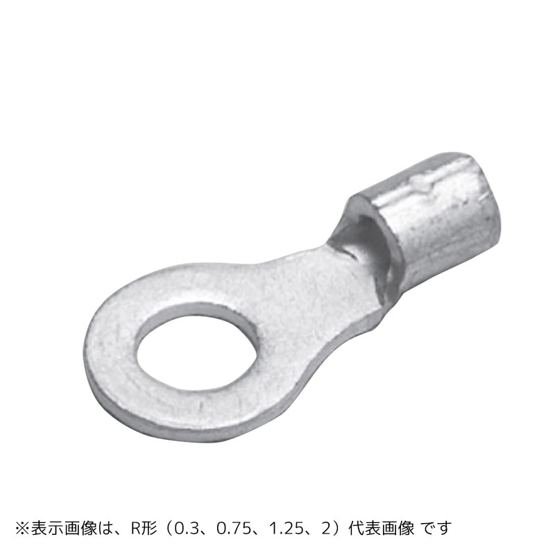 オーム電機 R2-420 09-2511 ニチフ 裸圧着端子 丸型R型 R2-4 20個入 R2-4 20（ご注文単位1袋）【直送品】