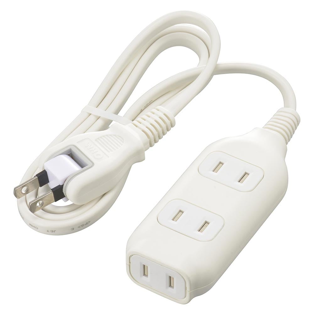 オーム電機 3個口タップ マグネット付き 1m 1個（ご注文単位1個）【直送品】