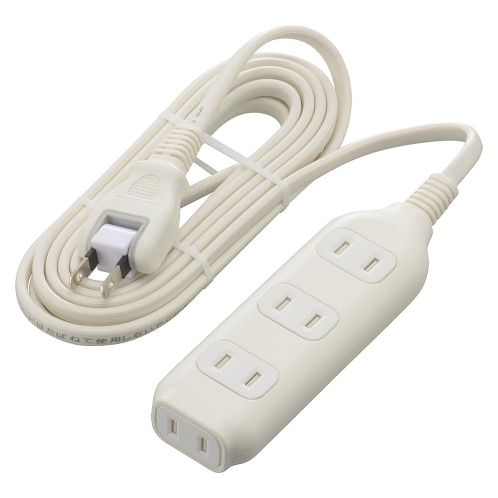 オーム電機 4個口タップ 3m 1個（ご注文単位1個）【直送品】