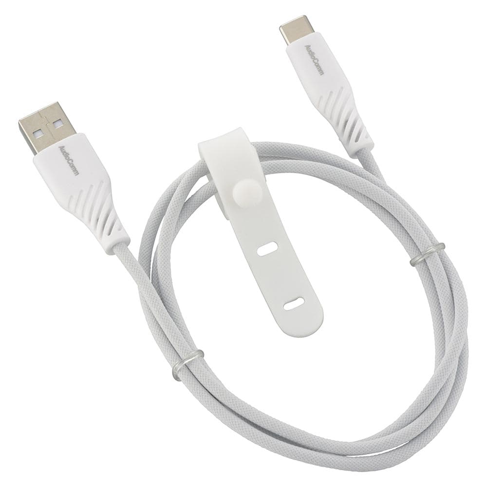 オーム電機 AudioComm さらさらUSBケーブル Type-AtoC 1m 1個（ご注文単位1個）【直送品】