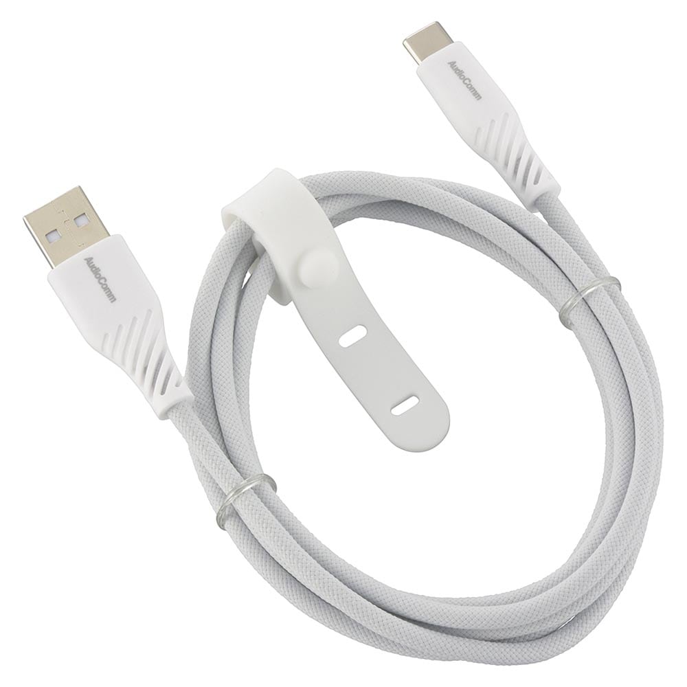 オーム電機 AudioComm さらさらUSBケーブル Type-AtoC 1.5m 1個（ご注文単位1個）【直送品】