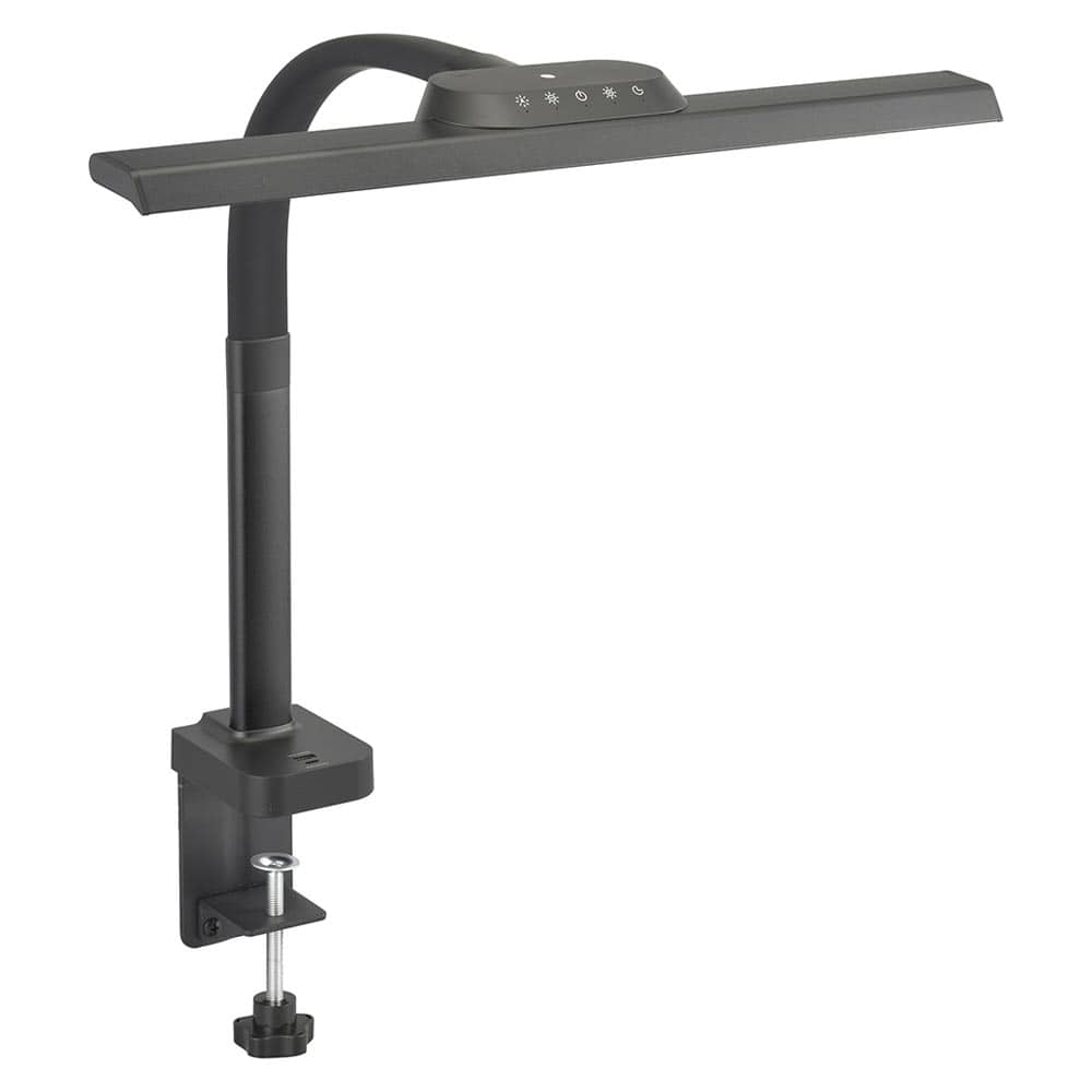 オーム電機 LEDクランプライト Tタイプ ブラック 1個（ご注文単位1個）【直送品】